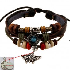 sublimation Weave bracelet for women tree cross moon cowhide bracelets thermal transfer printing diy Knitted jewelry print photo 6styles