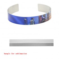 sublimation aluminum bangle cuff bracelets 1.2*16.9cm