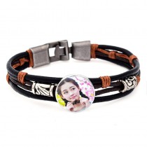  sublimation rope bracelets bangles button bracelet 