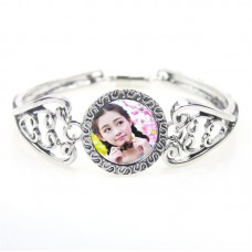 sublimation button bracelets for women fashion bracelet jewelry hot transfer printing diy custom blank  consumables