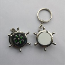 sublimation blank Compass keychains