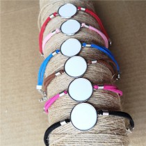 sublimation blank silver rope  bracelets  bangles