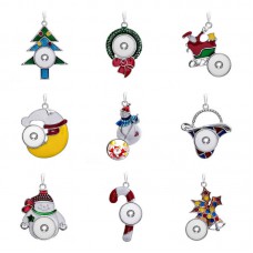 button santa claus pendants for sublimation christmas pendant jewelry for hot transfer printing not include necklace