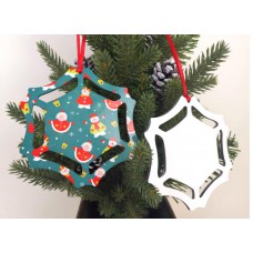 sublimation christmas  mdf  ornament two sided printing  blank hot transfer printing diy custom consumables