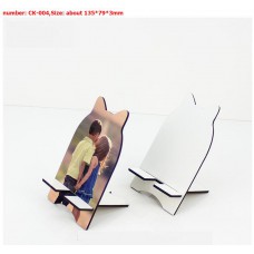 Sublimation MDF mobile holder wooden cellphone stand