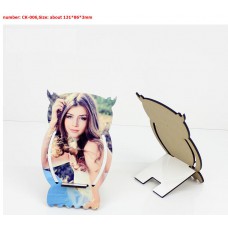 Sublimation MDF mobile holder wooden cellphone stand