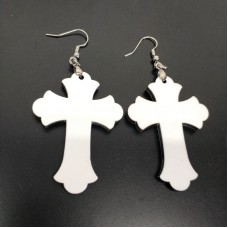 sublimation blank cross mdf earrings