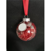 sublimation christmas ball ornament  blank hot transfer printing diy custom consumables