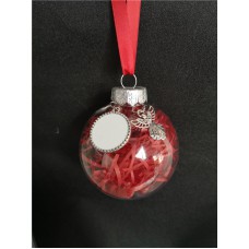 sublimation christmas ball ornament  blank hot transfer printing diy custom consumables