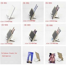 Sublimation MDF mobile holder wooden cellphone stand