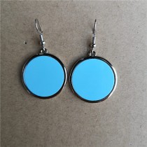 sublimation blank  round dangle earrings