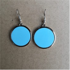 sublimation blank  round dangle earrings