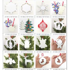 sublimation new  christmas  mdf  ornaments