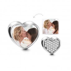 sublimation blank heart  charms back with zircon