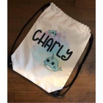 sublimation polyester  Drawstring bag