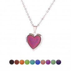 sublimation heart locket necklaces pendants