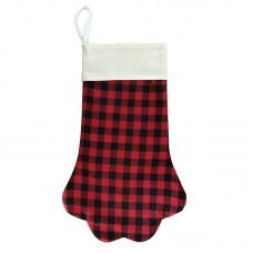 sublimation christmas linen dog paw  Christmas stocking