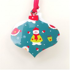 sublimation christmas mdf  ornament two sided printing