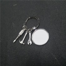 sublimation blank dad keychains key ring