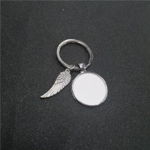 sublimation blank wing keychains key ring