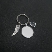 sublimation blank wing keychains key ring