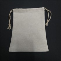 sublimation blank small linen drawstring bag  18*23cm