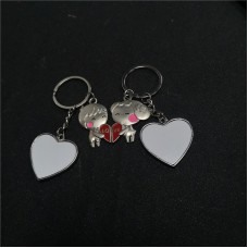 sublimation blank love keychain for Valentine days