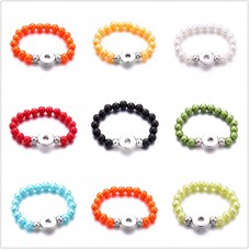 sublimation bead button bracelet bracelets bangle bbrs025