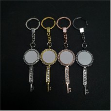 sublimation blank key round keychain