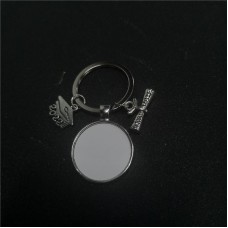 sublimation blank graduation keychains