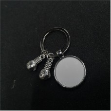 sublimation boxing glove dad keychains and necklaces