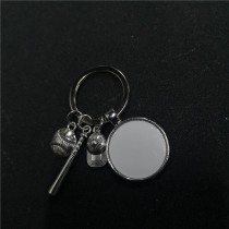 sublimation Baseball keychains and necklaces