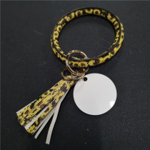 sublimation blank  wooden bead bangles keychain