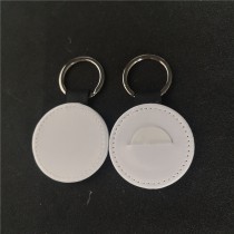 sublimation leather keychains with pocket put Coin