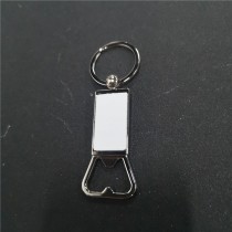 sublimation metal keychains wine Bottle opener key ring