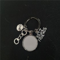 sublimation best friends Bicycle  keychains