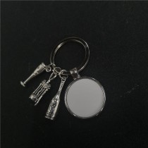 sublimation  Wine Glass  keychains