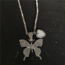 sublimation blank butterfly necklace pendant