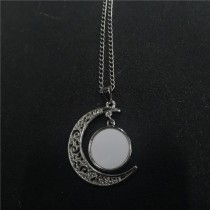 sublimation blank moon necklace pendant