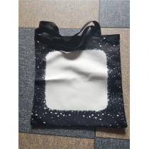 sublimation blank  polyester canvas tote bag