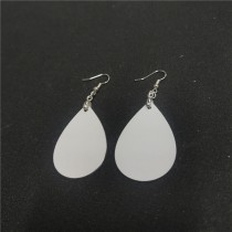 sublimation blank Water droplet aluminum dangle earrings