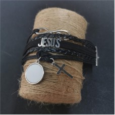 sublimation blank cross bracelet bangles 