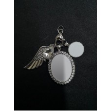 sublimation blank wings photo memory charms 