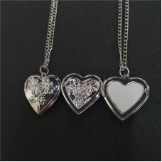 sublimation locket necklace pendant