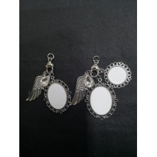 sublimation blank wings photo memory charms 