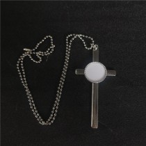 sublimation blank cross necklace