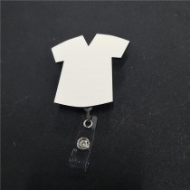 sublimation blank mdf t-shirt  badge