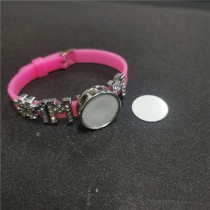 sublimation blank button dad mom  diy silicagel bracelets bangles-8MM