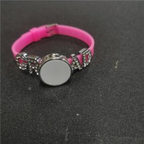 sublimation blank button grad  diy silicagel bracelets bangles-8MM