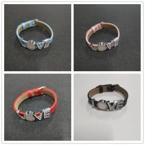 sublimation blank diy leather bracelets bangles-10MM